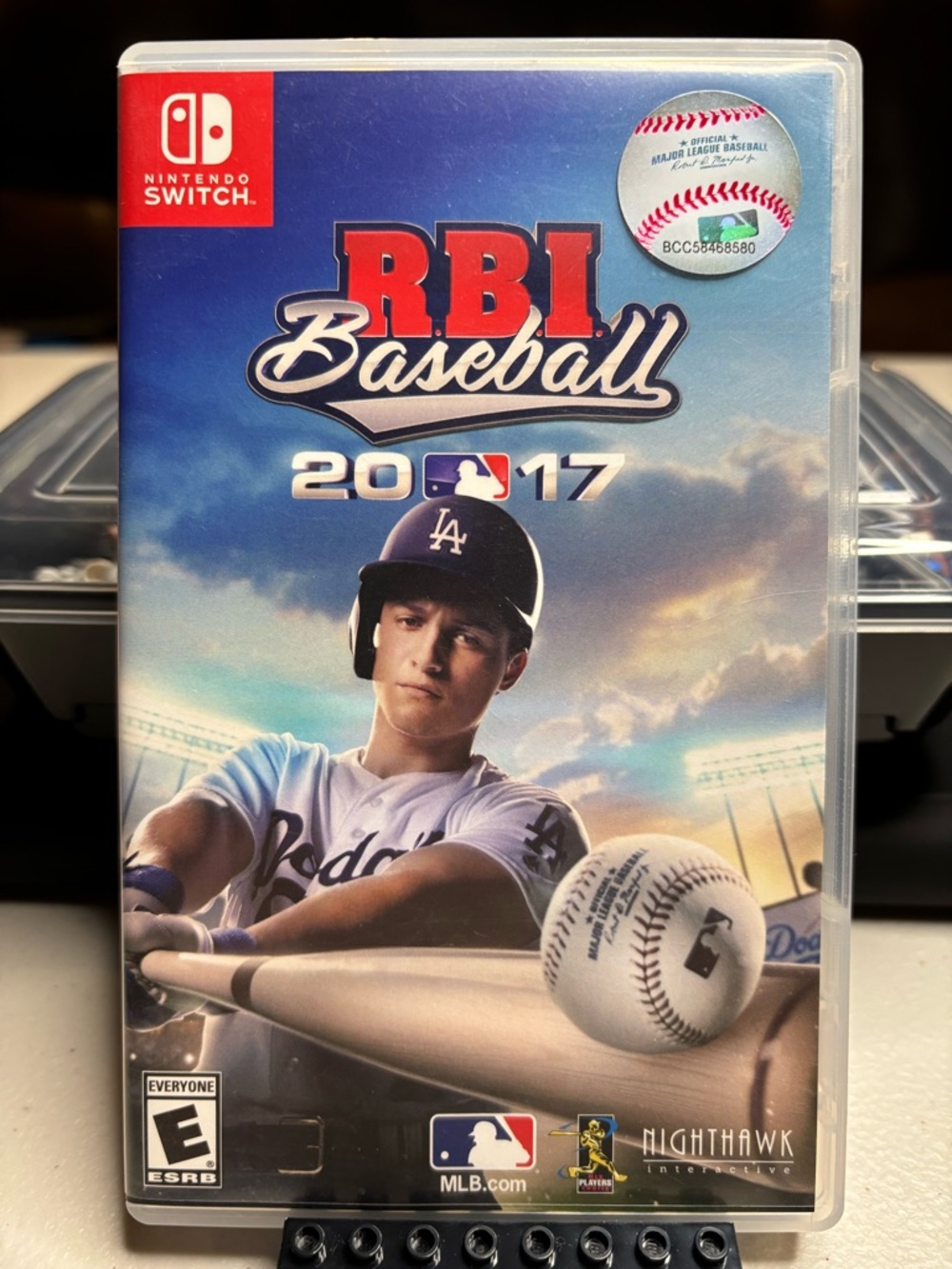 Nintendo Switch - RBI Baseball 2017 complete in box with Collectible Patch